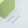 Pincel de Lábios com Tampa do Fabricante em Estoque, Cabo Transparente, Pincel Profissional de Silicone para Máscara Labial, Pincel para Esfumar Batom, Ferramenta de Beleza, Embalagem Portátil