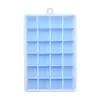 Caja de Hielo de Silicona con Tapa Molde Cuadrado para Cubitos de Hielo Casero DIY Molde de Bandeja de Hielo de Silicona de 24 Compartimentos Más Vendido en Verano