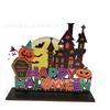 2022 Nueva Decoración de Artesanía de Madera Creativa Madera Impresión UV Halloween Escritorio Mesa