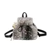 Mochila de piel sintética de zorro estilo nuevo 2026 para estudiantes universitarias, solapa casual con cordón y cierre magnético, bolsa de gran capacidad para mujeres