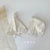 Sombrero de Princesa para Bebé Niña con Bordado de Encaje Francés Protección Solar Sombra Primavera Verano Delgado Sombrero de Corte Sombrero para Bebé Niño Pequeño