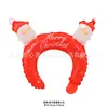 Diadema navideña de dibujos animados juguete para niños fiesta de cumpleaños bola de muñeca palo de mano decoración de escena globo de papel de aluminio