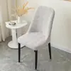 Funda Curva para Silla, Moderna y Sencilla, para Mesa y Silla de Comedor en Casa, Respaldo Integrado, Elástica y Transpirable, Funda a Prueba de Polvo para Taburete