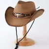 Sombrero de Paja Vaquero de Verano para Mujer Estilo Europeo y Americano, Sombrero Casual para Exteriores con Protección Solar para Hombre, Sombrero de Ala Ancha, Sombrero de Sol, Comercio Exterior