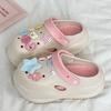 Zapatos de Cueva Nanbo Wan con Suela Gruesa para Mujer Verano Estilo Coreano de Moda Combinan con Todo Celebridad de Internet Y2K Estrella Mejorada Suela Suave Sandalias de Dedo