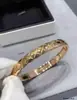 Nueva Versión Pulsera Coco Acolchada de Diamante para Hombres y Mujeres Oro Rosa 18K Plata Estilo Coco Pequeño Rhinestone Brillante Apilable