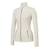 Chaqueta de Yoga para Otoño e Invierno, Cuello Alto Ajustado, Ropa Deportiva para Fitness, Running, Yoga, Top Ajustado de Manga Larga para Mujer, En Stock al por Mayor
