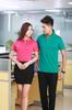 Camisa polo de negocios con bordado-40 piezas 50 Algodón Fino rayas de colores cuello rojo manga corta solapa