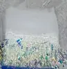 Fabricante de Venta Caliente al por Mayor 15 Colores en Stock Encaje Bordado con Lentejuelas Hoja de Sauce Flecos Iridiscentes Accesorios para Dobladillo de Vestido de Baile Latino