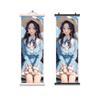 Pintura Decorativa de Póster Estilo Dulce Femenino Bidimensional Madera Maciza Estudio Arte Tela Dormitorio Sala de Estar Entrada de Apartamento Pintura Colgante