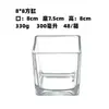 Ventas de Fábrica Taza de Vidrio Transparente para Velas Taza para Velas de Aromaterapia DIY Portavelas Cuadrado Redondo Taza Pequeña para Velas Se Puede Procesar