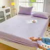 Lençol de Cama de Veludo Leite Cor Sólida Inverno 2026 Novo Colcha Espessa de Cobertura Total Protetor de Colchão de Fleece de Coral