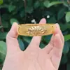 Novo Bracelete Chinoiserie Flor de Lótus Dourada Desabrochando para Mulheres Retro Filigrana Clássico Aberto Esmalte Jade Bracelete Estilo Palácio