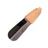 Fornecimento de aço inoxidável portátil pequeno shoehorn sapatos de couro curto Shoe Lift Shoe Acessórios