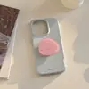 Capa Estojo de Cristal para Apple 17 Pro Max, Adequada para iPhone 16, 18 Pro, Estilosa Estilo Ins Minimalista Capa Macia para iPhone 15