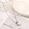 Mismo Estilo de Collar y Anillo de Acero de Titanio, Joyería de Doble Propósito Hip-Hop de Moda con Sentido de Diseño, Joyería Colgante de Cadena para Suéter de Expresión Unisex