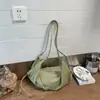 Bolsa de lona xadrez de verão para mulheres 2026 nova tendência estilo coreano nicho bolsa tote casual grande capacidade bolsa transversal