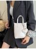Transfronterizo Versátil Moda Portátil de Alta Gama Bolso Tote Touche para Mujer Nueva Llegada plateado Corazón Bolso de Hombro Bolso Cruzado