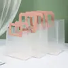 Bolsas de Regalo Cosmético Esmeriladas al por Mayor Recuerdos de Boda Bolsas Tote Transparentes Bolsas Tote Transparentes de Plástico PP