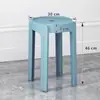 Directamente del fabricante, taburetes de plástico engrosados para uso doméstico, taburetes de comedor apilables, cómodos para sentarse a largo plazo, taburetes de molino de viento