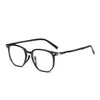Nuevas Gafas Poligonales Texturizadas Ultraligeras de Moda 51 Estilo Japonés y Coreano para Mujer Look Adelgazante Personalizado Gafas Planas Y6611 Mayoreo