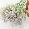 Gypsophila Simulada, Decoración de Boda para Novia, Ramo de Mano, Tacto PU, Goma Suave Gypsophila de Tres Puntas, Flor Artificial Ins