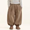 Pantalones de Forro Polar Changguo Clothing para Niños Invierno Nuevo Estilo Coreano Pantalones Linterna para Niños y Niños Pequeños con Forro Polar Integrado Pantalones Casuales