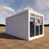 Casa Contenedor con Muro Cortina de Cristal - Diseño Moderno y Materiales Personalizados - Conveniente, Móvil y Desmontable - para Uso Residencial y Comercial