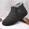 Zapatos de algodón invierno transfronterizos TEMU botas de nieve talla grande poliuretano más terciopelo engrosados botines protección contra el frío al aire libre cálidos zapatos de algodón