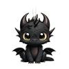 Transfronterizo Nuevo Lindo Dragón Negro Coche Colgante Espejo Retrovisor Llavero Colgante Decoración Hogar Fiesta Regalo