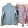 Offline 499 Estilo Montaña para Exteriores Ligera Cuello Alto Cortavientos Cálida Chaqueta de Algodón Chaqueta de Algodón con Empalme de Color Contrastante Chaqueta para Mujer
