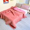 Capa de cama de veludo para bebê espessa com borda larga, algodão lavado, acolchoada dupla face, cobertor multifuncional, tatame, lençol de cama acolchoado antiderrapante