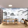 Fondo de pantalla de restaurante de paisaje chino Jiangnan fondo de pantalla de restaurante restaurante de hot pot restaurante de fideos mural decoración de pared tela de pared pared de fondo