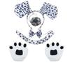 Tiara de Orelhas de Cachorro Dálmata 2026 em Estoque, Orelhas de Animal Realistas de Pelúcia, Transmissão Ao Vivo, Adereços para Performance em Exposição de Mangá, Adereço de Cabeça de Desenho Animado