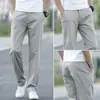 Pantalones casuales de alta gama para hombre italianos, corte recto y holgado, nuevo estilo verano 2026, pantalones largos versátiles de color liso para negocios