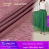 80g Poliéster total sensação de amassado flor arranhada tecido chiffon contas de diamante flor arranhada à mão fina transparente brilho seda tecido Hanfu