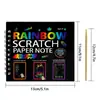 Papel Rasca y Gana para Niños, Cuaderno Rasca y Gana para Estudiantes, Cuaderno de Graffiti, Cuaderno de Dibujo Rasca y Gana para Estudiantes de Primaria, Papel de Dibujo, Cuaderno Creativo Rasca y Gana