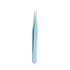Pinzas de Acero Inoxidable de Colores de 10.5cm Pinzas para Pegatinas de Cinta Pinzas para Diario DIY Cabeza Recta Cabeza Curva Pinzas