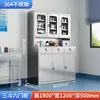 Gabinete de medicinas de acero inoxidable 304, adecuado para clínicas y hospitales, con puerta de vidrio con cerradura, y personalizable para almacenar equipo médico