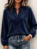 Colección Otoño 2026: Tienda Independiente Transfronteriza de Amazon Moda Femenina Europea y Americana Camisa de Manga Larga de Pana
