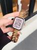 Adequado para Pulseira de Apple Watch S8910 Fivela Borboleta de Metal Assimétrica Iwatchs11 Pulseira de Relógio Feminina