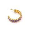 Estilo Francés Ins Nicho Luz de Lujo Circonita Elegante Pendiente de Botón para Dama Moda de Nicho Femenina Acero de Titanio Pendientes de Alto Nivel