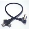 Cable Adaptador Tipo C Macho Micro Macho Lt Macho a USB Arriba Abajo Izquierda Derecha Uno a Tres Carga Rápida Cable de Datos