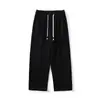 Pantalones Casuales de Moda para Hombre de Primavera y Otoño, Corte Holgado, Rayas Degradadas, Pantalones Deportivos Rectos Lavados, Pantalones de Pierna Ancha