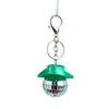 Chaveiro de argola com pingente de espelho de bola de cowboy transfronteiriço, pingente de carro DISCO DISCO, decoração