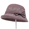 Sombreros para Mujeres de Mediana Edad y Mayores, Sombreros de Cubo Delgados de Primavera y Otoño para Madres, Sombreros de Tela para Abuelas, Sombreros de Pescador con Protección Solar para Señoras Mayores en Verano