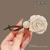 Pinza Grande para el Cabello que No Pincha para Cabello Grueso Pasador de Flor para la Parte Trasera de la Cabeza Pinza Retorcida de Temperamento de Alta Clase Accesorio para el Cabello para Mujeres