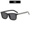 Gafas de Sol Cuadradas Nuevas de Moda Europea y Americana, Montura Pequeña, Modernas y Versátiles, Gafas de Sol Unisex con un Toque de Alta Gama, Estilo Popular de Influencer