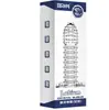 Série Prazer Cristal de Besta de Quatro Atributos Conjunto Raiz de Dragão Dente de Lobo para Homens, Anel de Aperto de Longa Duração, Anel de Bloqueio, Brinquedo Sexual Adulto