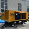 Caminhão bomba de controle de enchentes de grande vazão caminhão bomba diesel móvel de controle de enchentes alta elevação um controle dois bomba de água resgate de controle de enchentes de emergência